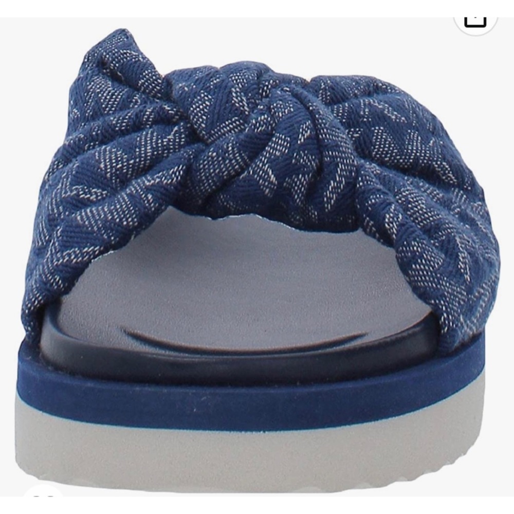 Michael Kors Josie Blue Logo Denim Slip Ons - Picture 4 of 5
